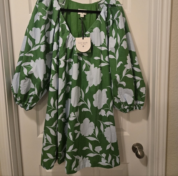 Kate Spade Green Floral Dress - Picture 2 of 8